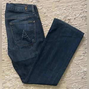 7 for all mankind - All cotton blue denim bootcut jeans 34W x 31L